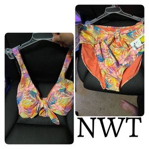 NEW plus size time and tru bikini top and bottom floral 2X